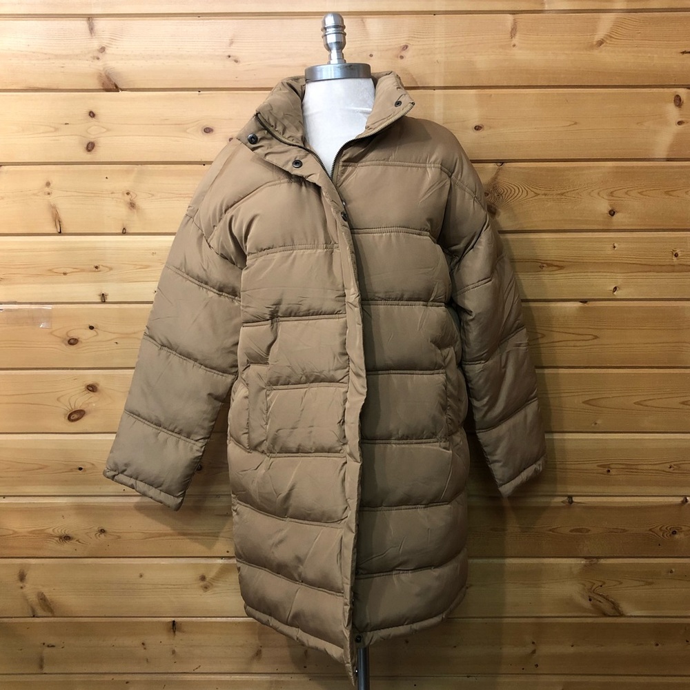 LIGHT BROWN PUFFER JACKET